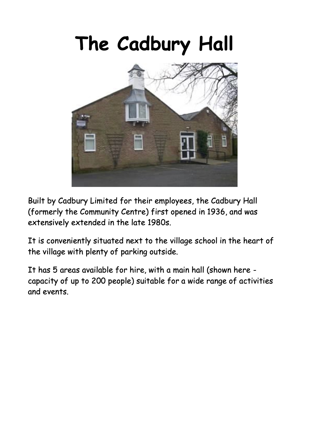 Vill Web - The Cadbury Hall (002)2020