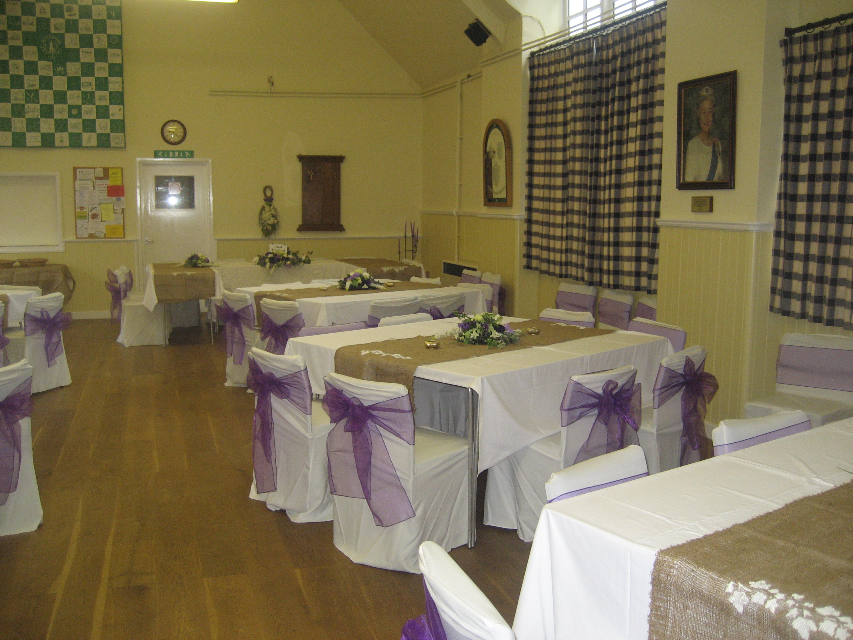 Village Hall decorated